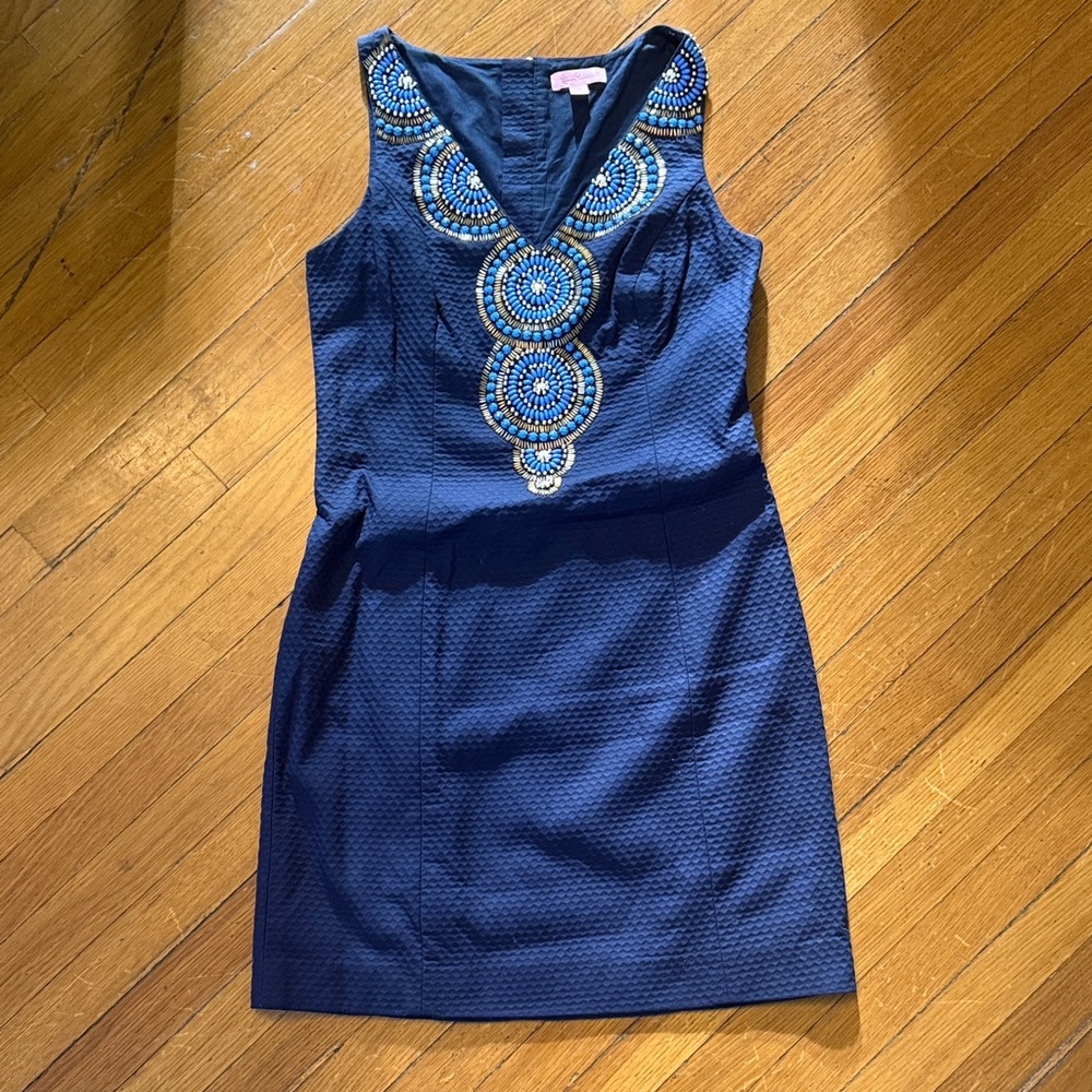 Lily Pulitzer Blue Sleeveless Dress Size 2